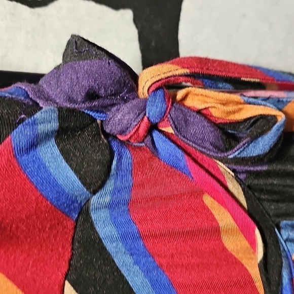 Maeve Anthropologie Multicolor Striped Wrap Dress Size XS - Picture 5 of 6